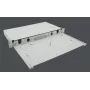 Caja de distribución montable en rack helos 1U para fibra óptica (LWL) 19 pulgadas gris