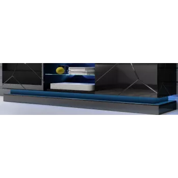 Barra de luz LED Cama Meble QIU 160, de superficie, luz azul, corriente alterna, 1 ud.