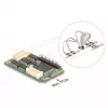 Adaptador de interfaz Mini-PCIe interno DELOCK 95279 — Host serie, salida Mini-PCIe, soporte RS-232, 460,8 Kbit/s, FIFO 256 B, 30×51×10 mm