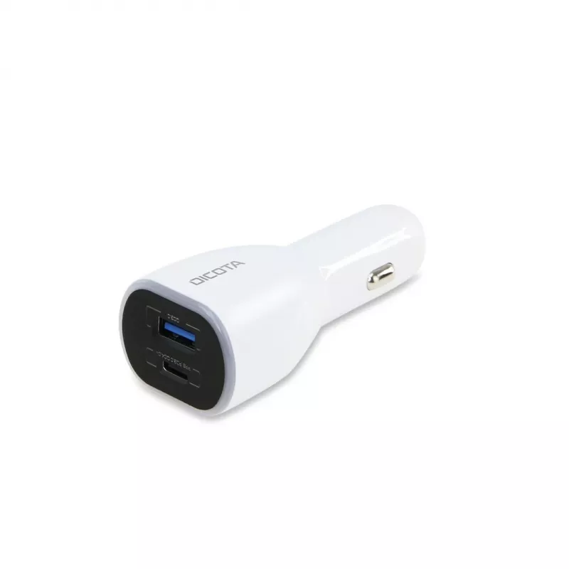 Cargador móvil DICOTA D31932 para portátil, smartphone, tablet blanco mechero de coche