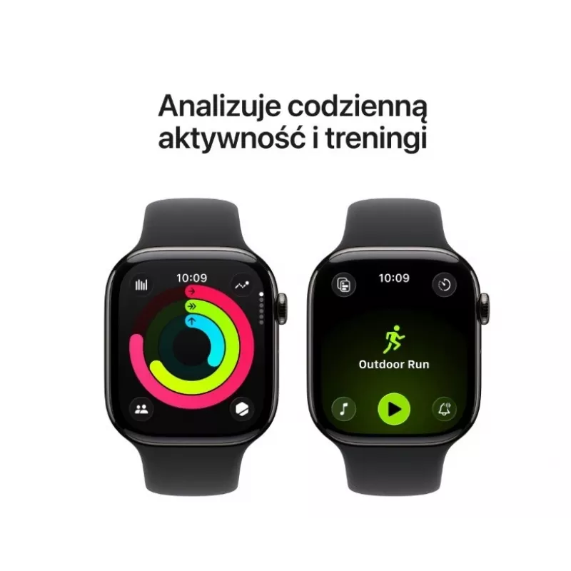 Smartwatch Apple Watch Series 11 GPS + Cellular 42mm caja de titanio Slate correa deportiva negra S/M