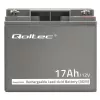 Qoltec 53046 batería AGM 12 V 17 Ah, máx. 255 A