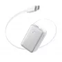 Batería externa Anker A1638 10000 mAh, 45 W de potencia de salida total, Blanco, cable USB-C retráctil integrado