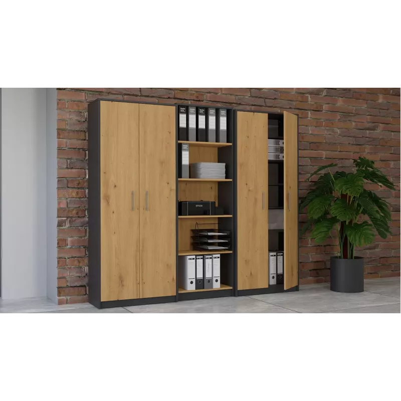Estantería Topeshop OLIV 2D ANT/ART KPL