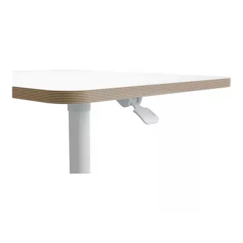 Tablero de mesa de ordenador Leitz 65360001 cuadrado aluminio blanco 600x800x750mm
