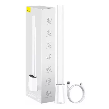 Lámpara de mesa Baseus Smart Eye Folding Rechargeable White — lámpara de mesa LED plegable, batería recargable, brazo y cabezal ajustables