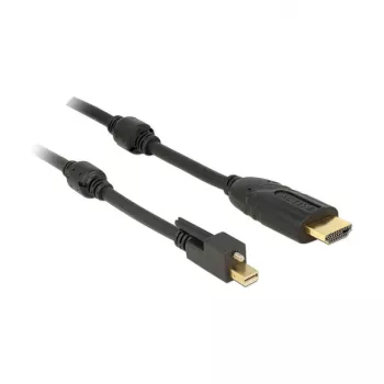 Adaptador de cable de vídeo DeLOCK 83731 Mini DisplayPort a HDMI 3m Negro