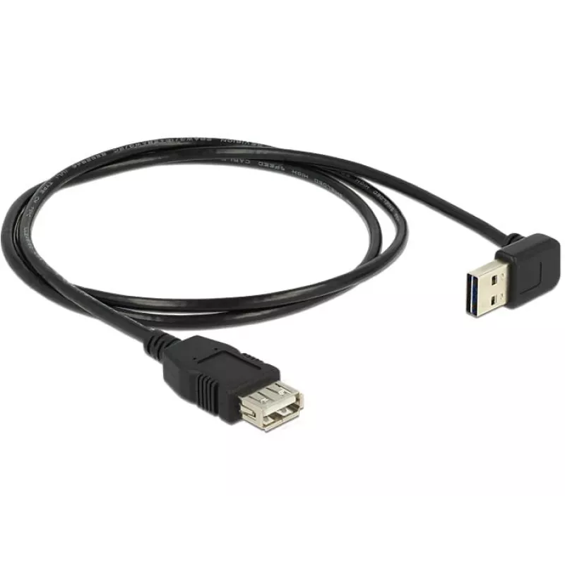 Cable USB DeLOCK 1 m USB 2.0-A a USB 2.0-A negro