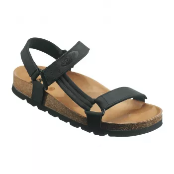Sandalias Scholl unisex Heaven negro marrón piel EVA talla 45 — marrón, suela EVA, plantilla de piel