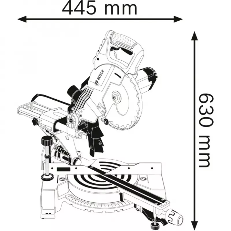 Bosch GCM 80 SJ Professional 0601B19001 ingletadora
