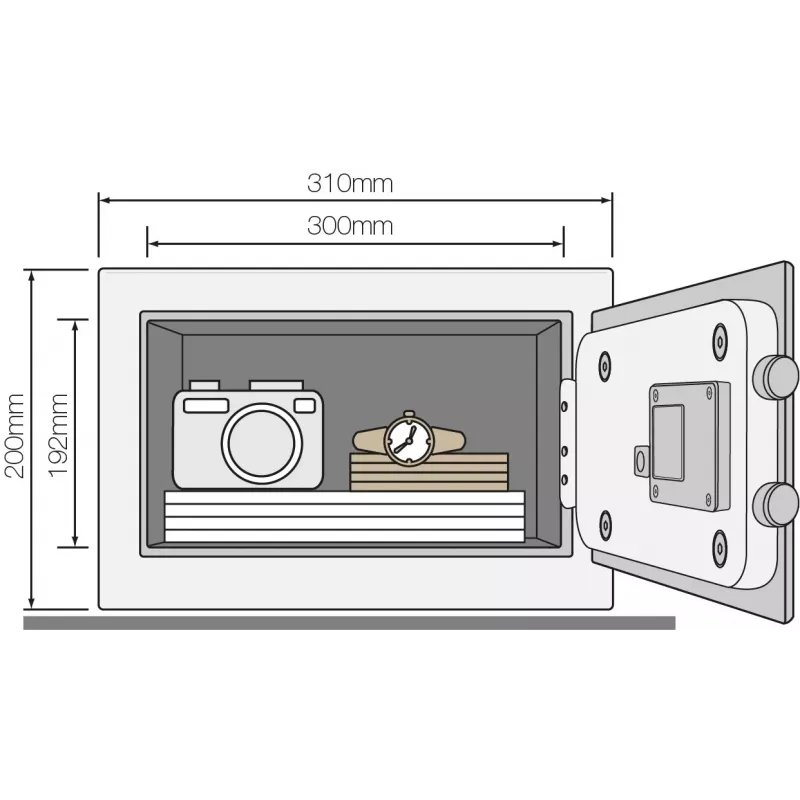 Caja fuerte Basic safe YEC compact con alarma