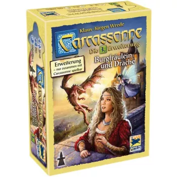 Carcassonne - La princesa y el dragón, Juego de mesa 3.ª expansión