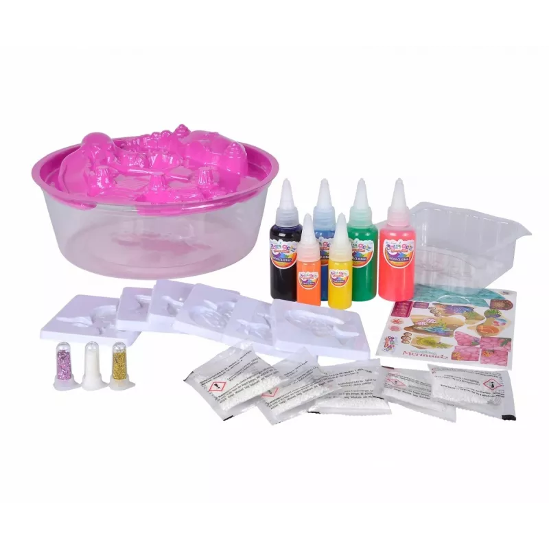 Set de juego SIMBA Aqua Gelz Set Magic Mermaids, modelo 106322568, set de manualidades con cuentas de gel activadas por agua
