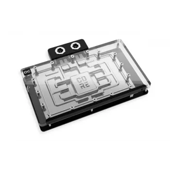 Backplate Alphacool 10268 acrílico aluminio cromo cobre nailon negro 160,8 mm