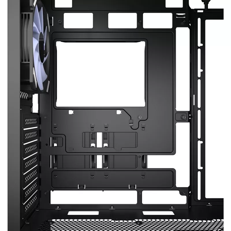 Caja de PC Sharkoon AK4W RGB Strip Midi Tower Negra