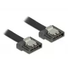 Cable SATA DeLOCK 0,2m 2xSATAIII negro