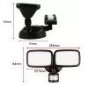 Lámpara de pared LED MACLEAN MCE524 con detector de movimiento PIR, modelo MCE524 B