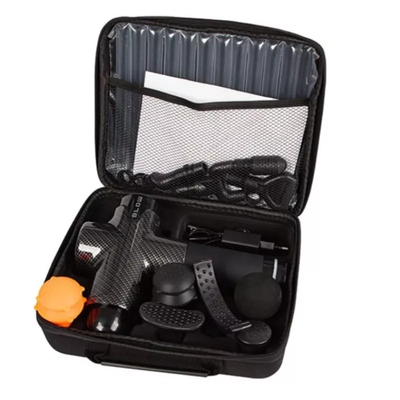 Masajeador BLOW Wave 5000 con 10 accesorios intercambiables y bolsa de transporte