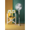 Adler | AD 7305 | Ventilador de pie | Blanco | Diámetro 40 cm | Número de velocidades 3 | Oscilación | 45 W
