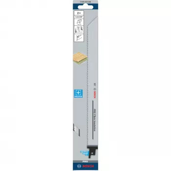 Hojas de sierra de sable Bosch Precision for Fibre Insulation S 1213 AWP, 300 mm, 2 uds.
