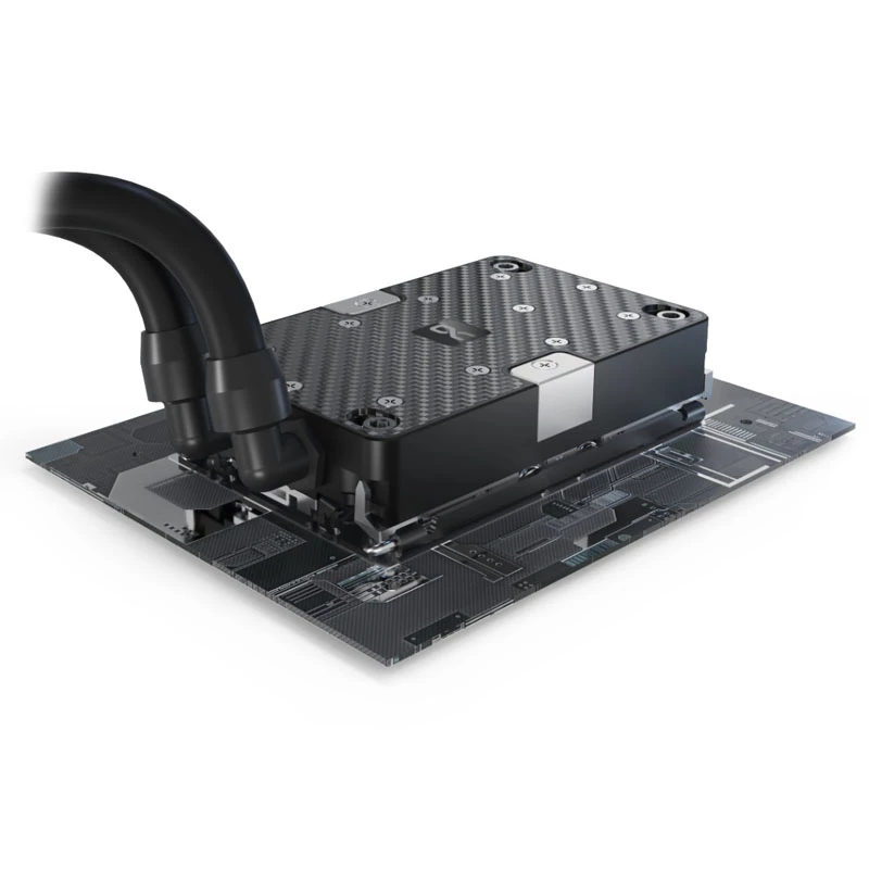 Bloque de agua Alphacool 13498 Acetal Cobre Negro Plata 75,5 x 118,5 x 20,5 mm
