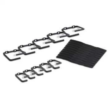 APC NetShelter gestión de cables, anillas, set de 5 pequeñas y 5 grandes, negro