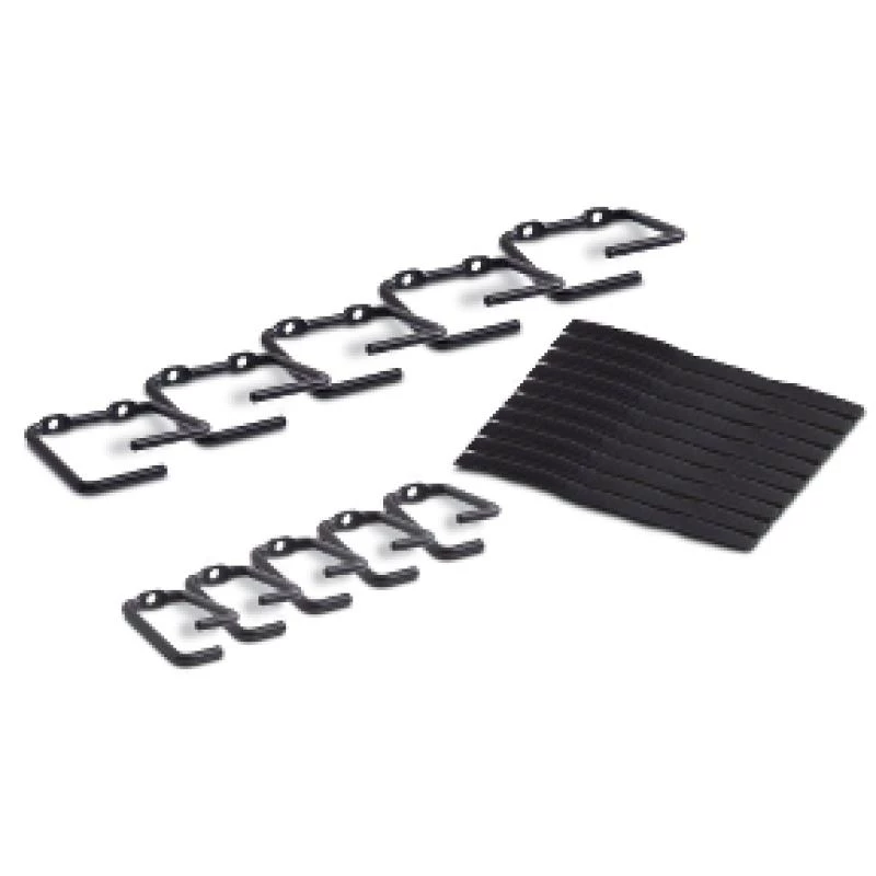 APC NetShelter gestión de cables, anillas, set de 5 pequeñas y 5 grandes, negro