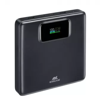 Batería externa Rivacase VA1091 — 25800 mAh, potencia de salida total 100 W, puertos USB