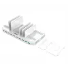 Estación de carga Unitek Y-2190A — 10 puertos USB (8×USB2.0 + 2×USB3.2 Gen1), carga inalámbrica, 96 W de potencia total