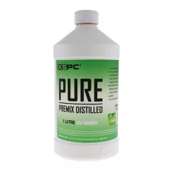 Refrigerante XSPC Pure Coolant 1 L, verde reactivo a UV, para sistemas de refrigeración líquida de PC