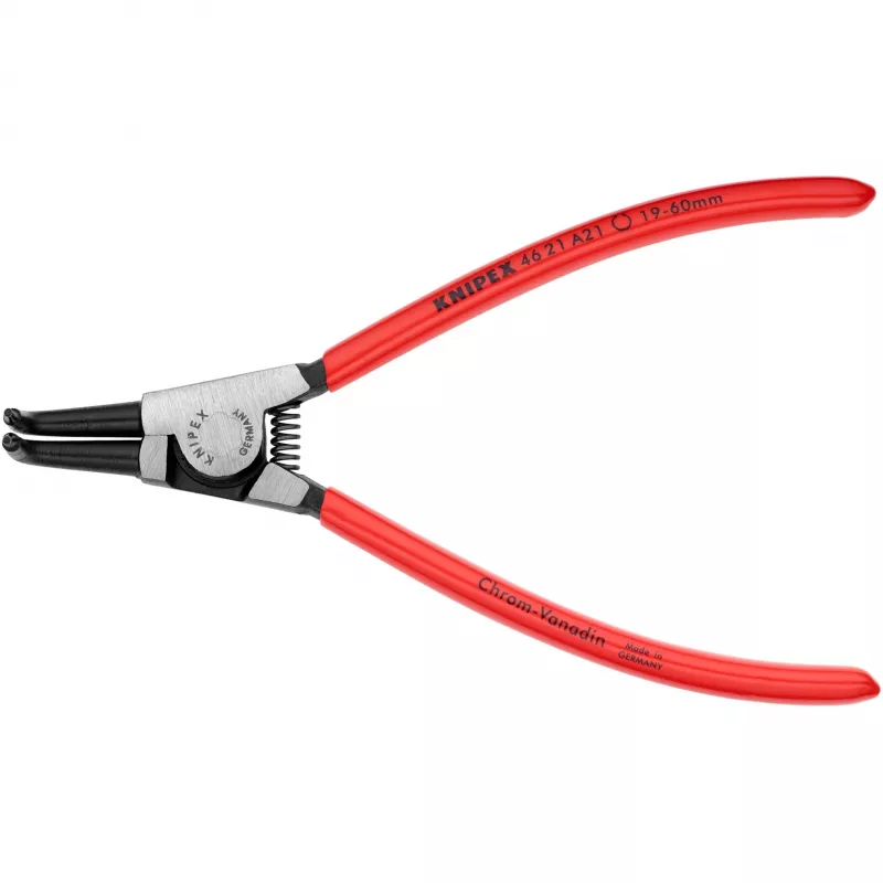 Knipex Juego de alicates para anillos de seguridad 4 piezas en bolsa enrollable 19-60mm