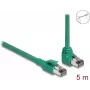 Cable de red DeLOCK RJ45 PROFINET SF/UTP 90° acodado 5 m verde
