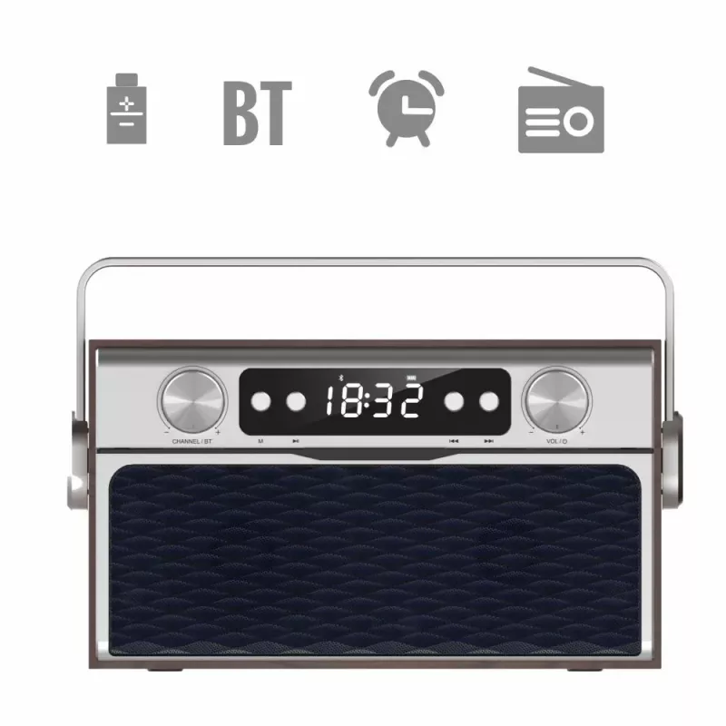 Radio portátil MANTA RDI917PRO con Bluetooth y reproducción USB