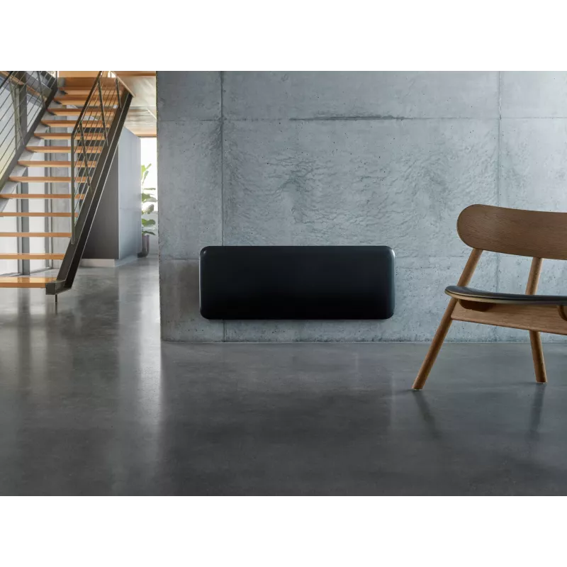 Radiador eléctrico Mill Invisible Smart WiFi Heater 1300W para habitaciones de hasta 19 m² negro IPX4