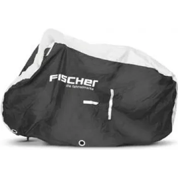 Funda de garaje para bicicleta FISCHER Premium 2000×1100 mm, material bicolor impermeable