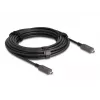Cable activo óptico DeLOCK USB-C vídeo + datos + PD 10 m negro