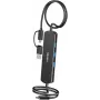 Hub KVM Unitek U1344ABK01 — 10 Gbit/s, conmutación entre 2 hosts, 3× puertos USB-A