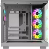 Caja de PC Thermaltake View 380 XL WS ARGB blanco nieve — Torre Midi, soporte ATX, con ventana
