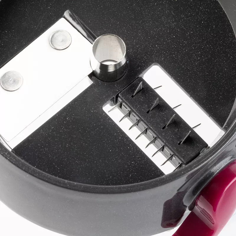 Picadora manual JATA HMAQ4508 negra rosa cuchilla de acero inoxidable
