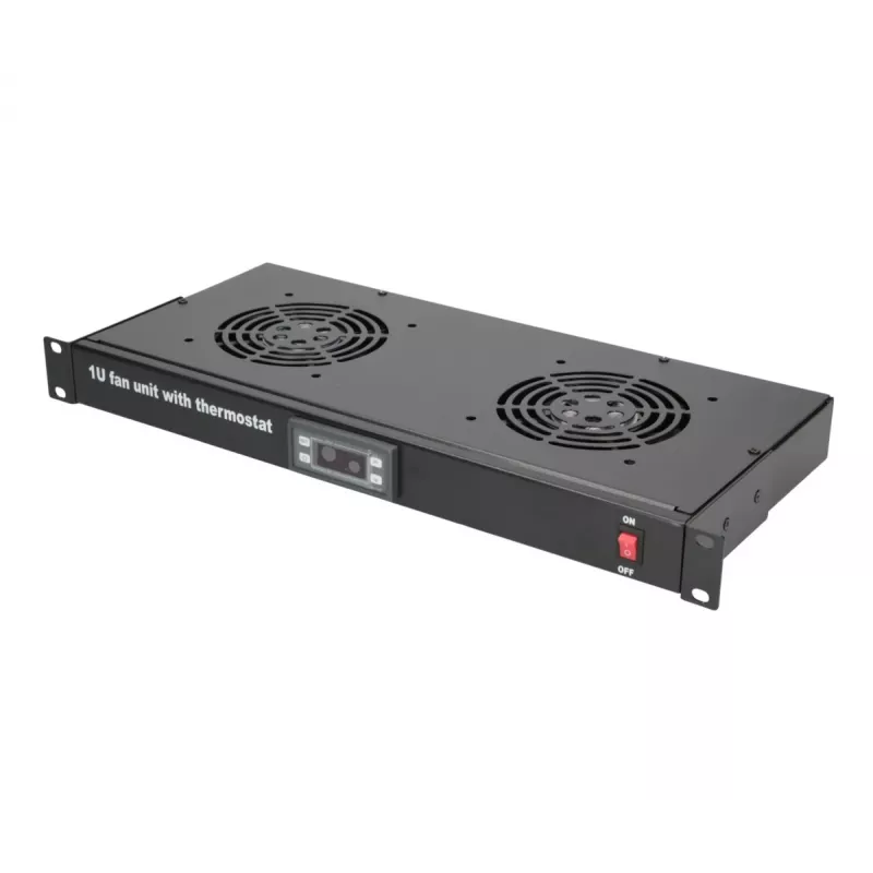 Panel de ventiladores Extralink EX.19089 19 pulgadas 2 ventiladores con termostato
