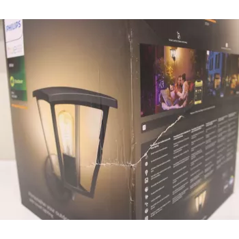 Lámpara de pared exterior Philips Inara | E27 LED 7W 550lm Blanco cálido IP44 CRI80