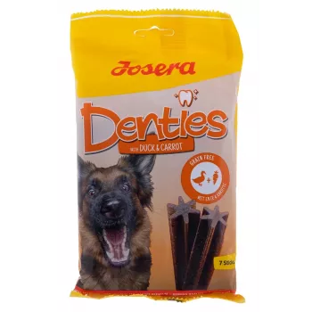 JOSERA Denties pato con zanahoria - Snack para perros - 180g