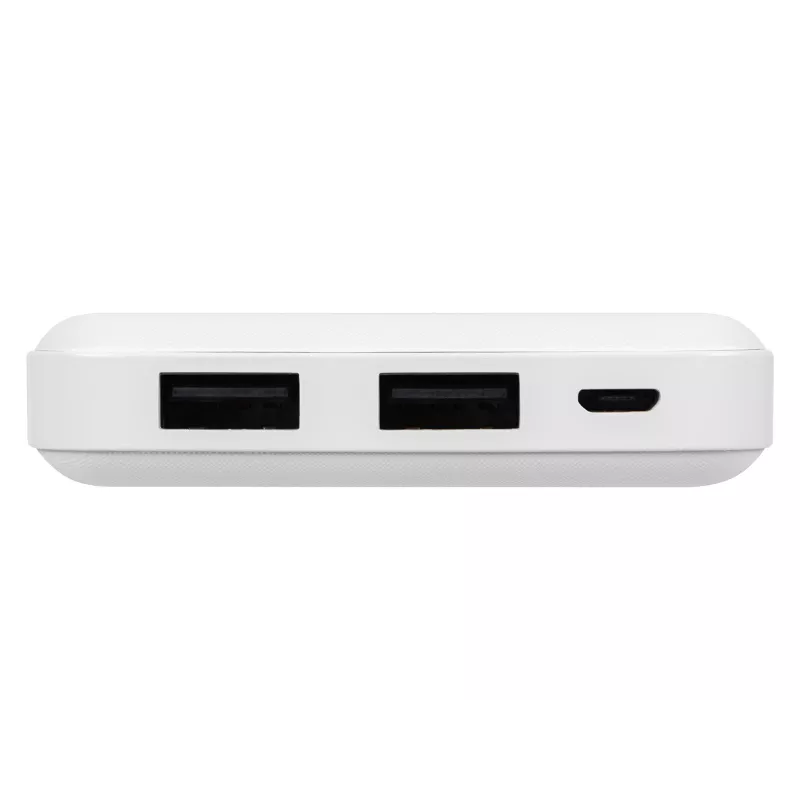 Blow PB10A batería externa 10000 mAh, 2x USB (1A + 2,1A), entrada micro USB, Li-Po, blanca
