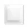 Pulsador de cristal inteligente HomeMatic Homematic IP Pulsador de cristal, 230 V, 868 MHz, blanco, 54,5×54,5×29 mm