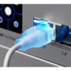 Cable de red patch UBIQUITI UACC-Cable-Patch-EL Cat6 RJ-45 2.5GbE PoE++ 0,15 m blanco translúcido (24 uds.)