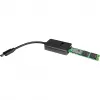 Inter-Tech K-1696-P2 adaptador de USB-C a SSD M.2, USB 3.2 Gen 2 (10 Gbit/s), PCIe NVMe y SATA, negro