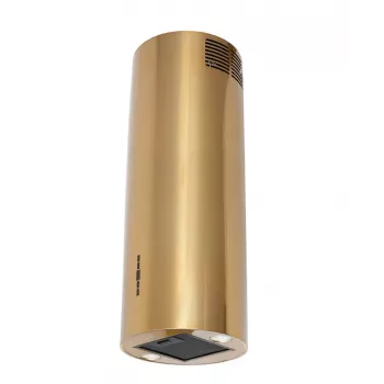 Campana extractora MAAN Elba 2 39, filtro antigrasa de aluminio, control electrónico con indicador y mando a distancia, dorado brillante, Ø390 mm