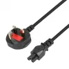 Cable de alimentación IBOX Clover VDE 1,8 m con conector macho UK