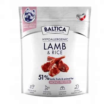 BALTICA Nutraceutic Hypoallergenic S cordero con arroz – pienso seco para perros – 1 kg