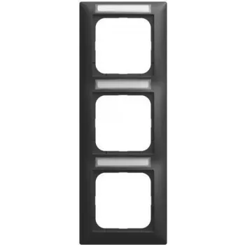 BUSCH JAEGER BJ 1723 NS-915 marco embellecedor con ventana vertical 3 elementos (2CKA001754A4941)